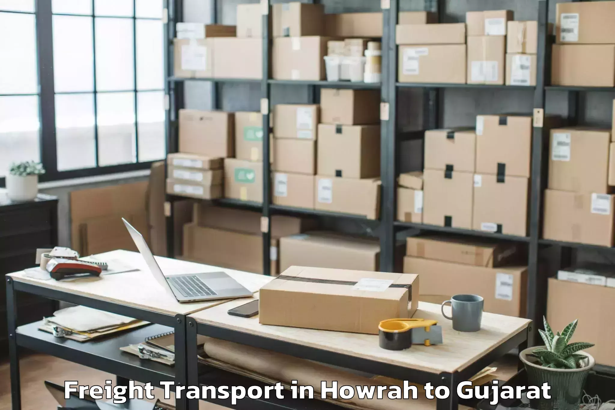 Get Howrah to Dahej Freight Transport